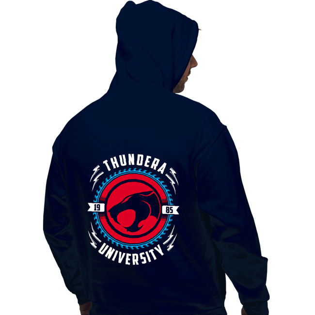 Daily_Deal_Shirts Pullover Hoodies, Unisex / Small / Navy Thundera University