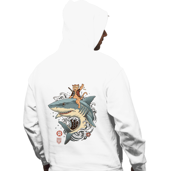 Daily_Deal_Shirts Pullover Hoodies, Unisex / Small / White Shark Catana