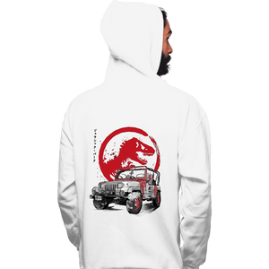 Daily_Deal_Shirts Pullover Hoodies, Unisex / Small / White YJ Sahara sumi-e