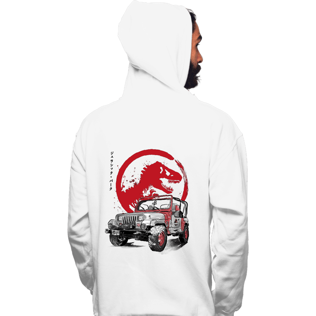 Daily_Deal_Shirts Pullover Hoodies, Unisex / Small / White YJ Sahara sumi-e