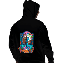 Load image into Gallery viewer, Daily_Deal_Shirts Pullover Hoodies, Unisex / Small / Black Stained Glass Paradise
