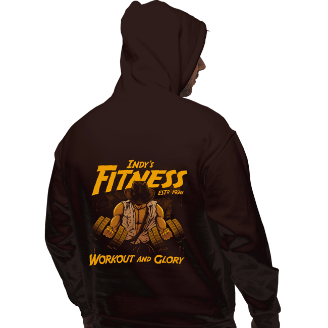 Daily_Deal_Shirts Pullover Hoodies, Unisex / Small / Dark Chocolate Workout And Glory