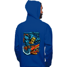 Load image into Gallery viewer, Daily_Deal_Shirts Pullover Hoodies, Unisex / Small / Royal Blue Landshark
