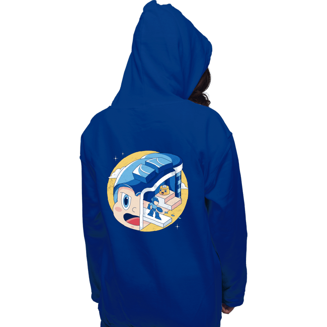 Shirts Pullover Hoodies, Unisex / Small / Royal Blue The Blue Bomber Head