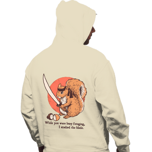 Daily_Deal_Shirts Pullover Hoodies, Unisex / Small / Sand Squirrel Blade