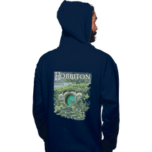 Load image into Gallery viewer, Shirts Pullover Hoodies, Unisex / Small / Navy Visit Hobbiton
