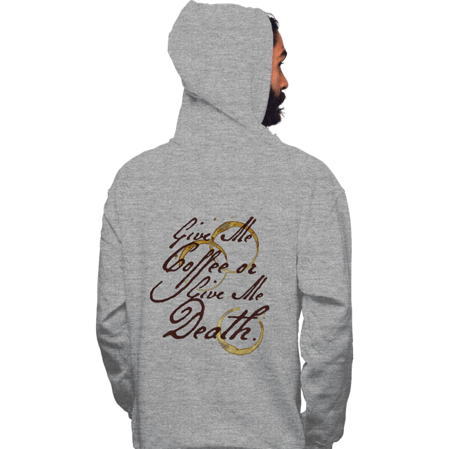 Secret_Shirts Pullover Hoodies, Unisex / Small / Sports Grey Give Me Coffee