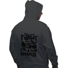 Load image into Gallery viewer, Daily_Deal_Shirts Pullover Hoodies, Unisex / Small / Charcoal Tie Fighter Garage
