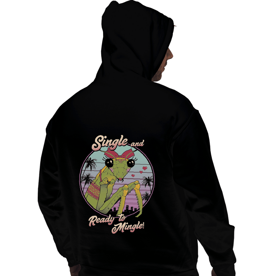 Shirts Pullover Hoodies, Unisex / Small / Black Single Mantis