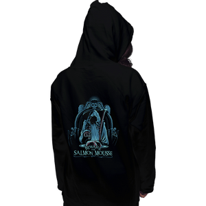 Daily_Deal_Shirts Pullover Hoodies, Unisex / Small / Black Salmon Mousse