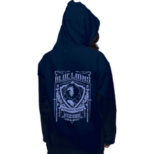 Load image into Gallery viewer, Shirts Zippered Hoodies, Unisex / Small / Navy Blue Lions Officers Academy
