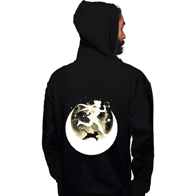 Daily_Deal_Shirts Pullover Hoodies, Unisex / Small / Black I Love My Cat To The Moon And Back!