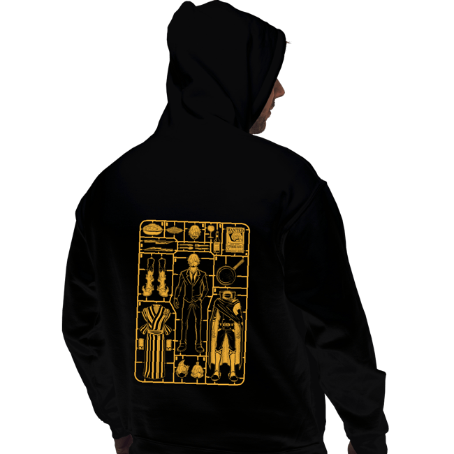 Daily_Deal_Shirts Pullover Hoodies, Unisex / Small / Black Sanji Model Sprue