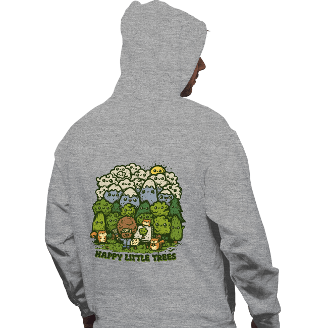 Daily_Deal_Shirts Pullover Hoodies, Unisex / Small / Sports Grey Happy Trees