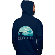 Load image into Gallery viewer, Shirts Pullover Hoodies, Unisex / Small / Navy Hoth Icy Planet
