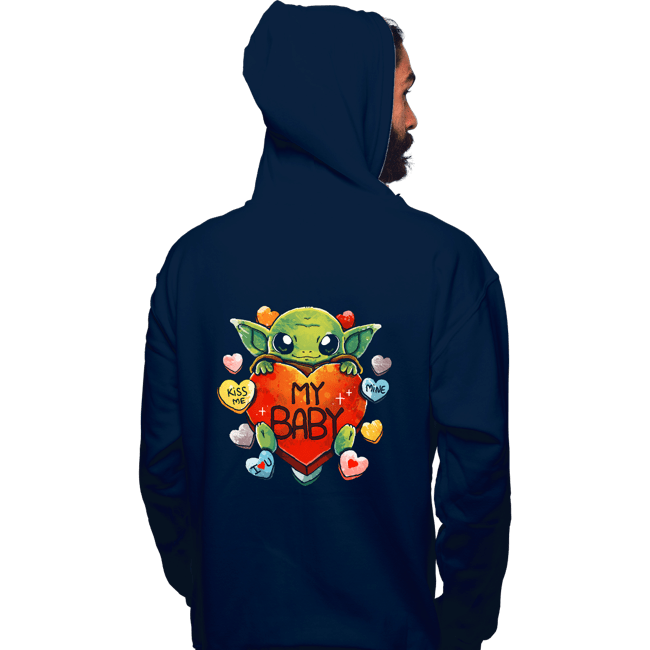 Daily_Deal_Shirts Pullover Hoodies, Unisex / Small / Navy Baby Valentine