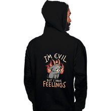 Load image into Gallery viewer, Daily_Deal_Shirts Pullover Hoodies, Unisex / Small / Black I&#39;m Evil But I Have Feelings
