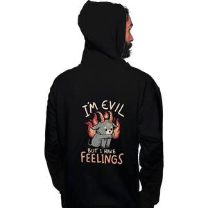 Daily_Deal_Shirts Pullover Hoodies, Unisex / Small / Black I'm Evil But I Have Feelings