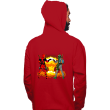 Load image into Gallery viewer, Shirts Pullover Hoodies, Unisex / Small / Red Epic Bro Fist
