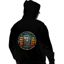 Load image into Gallery viewer, Shirts Pullover Hoodies, Unisex / Small / Black Retro Tardis Sun
