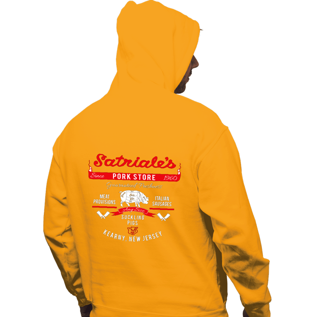 Secret_Shirts Pullover Hoodies, Unisex / Small / Gold Satriales Pork Market