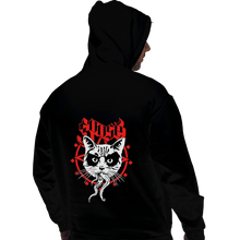 Load image into Gallery viewer, Shirts Pullover Hoodies, Unisex / Small / Black Black Metal Cat
