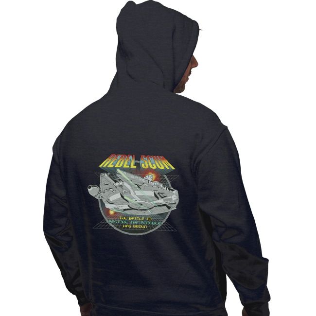 Daily_Deal_Shirts Pullover Hoodies, Unisex / Small / Dark Heather Vintage Arcade Rebel