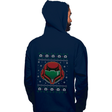 Load image into Gallery viewer, Shirts Pullover Hoodies, Unisex / Small / Navy The Larvas Hunter Christmas
