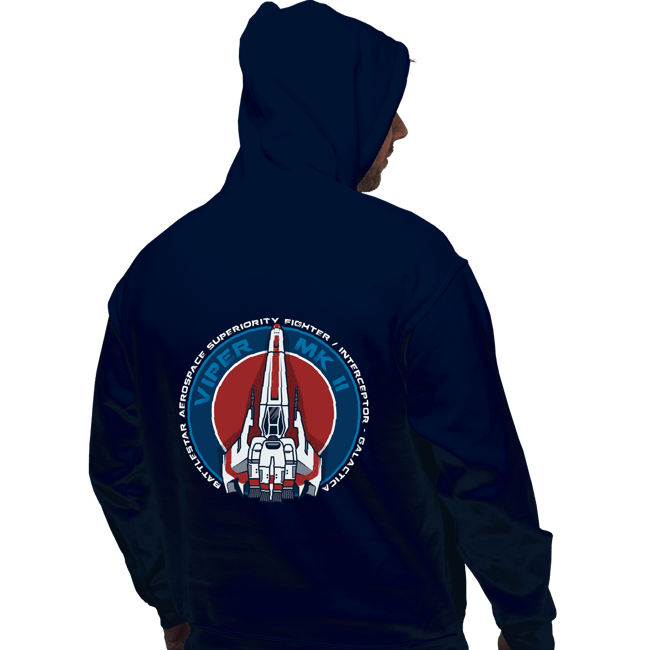 Daily_Deal_Shirts Pullover Hoodies, Unisex / Small / Navy Battlestar MKII