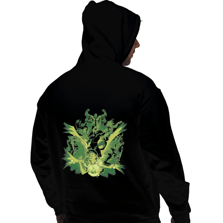 Shirts Zippered Hoodies, Unisex / Small / Black Alien Hero