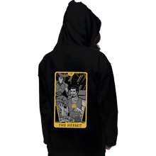 Load image into Gallery viewer, Shirts Pullover Hoodies, Unisex / Small / Black Tarot The Iron Hermit
