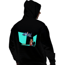 Load image into Gallery viewer, Secret_Shirts Pullover Hoodies, Unisex / Small / Black Alien And Girl
