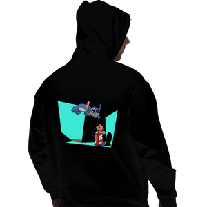 Secret_Shirts Pullover Hoodies, Unisex / Small / Black Alien And Girl