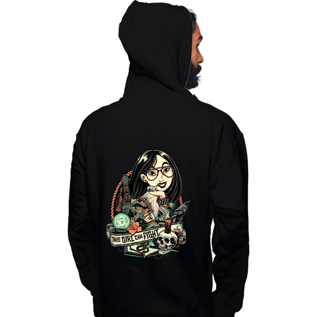 Secret_Shirts Pullover Hoodies, Unisex / Small / Black This Girl Can Fight!
