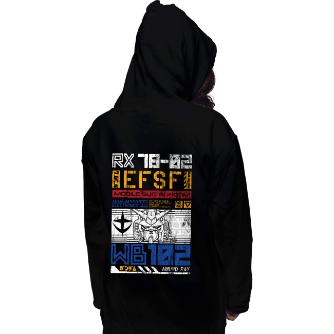 Daily_Deal_Shirts Pullover Hoodies, Unisex / Small / Black RX-78-02 DATA