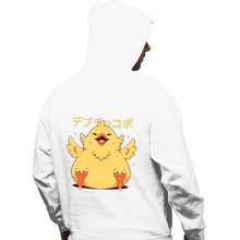 Load image into Gallery viewer, Shirts Pullover Hoodies, Unisex / Small / White Fat Chocobo
