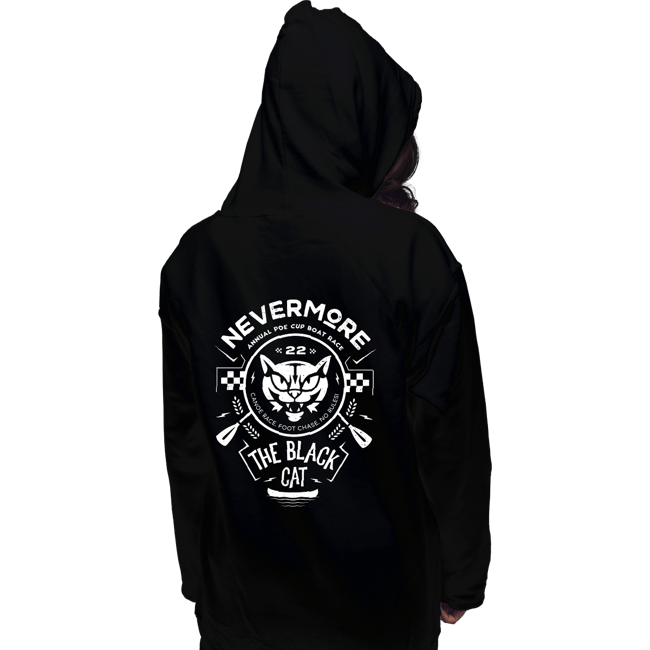 Shirts Pullover Hoodies, Unisex / Small / Black The Black Cat Canoe Emblem