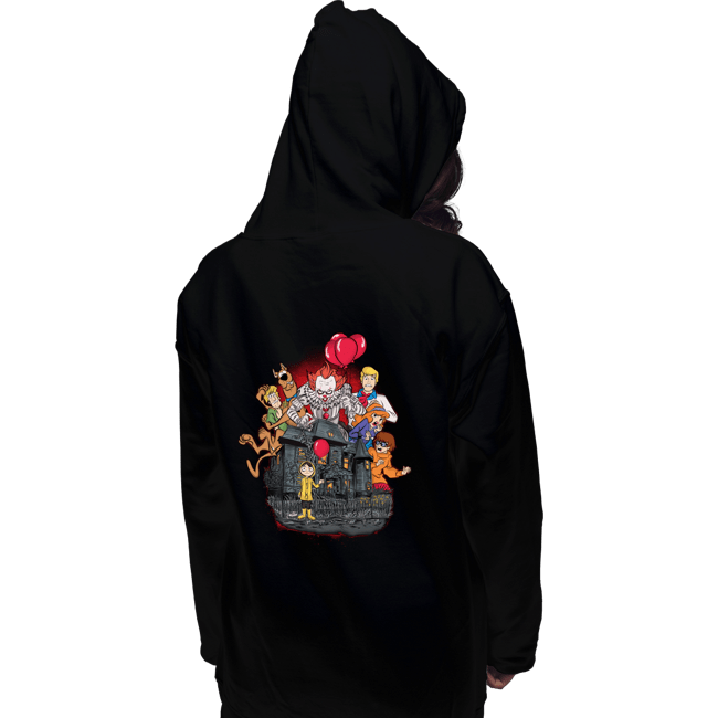 Daily_Deal_Shirts Pullover Hoodies, Unisex / Small / Black Creepy Clown In Derry Maine