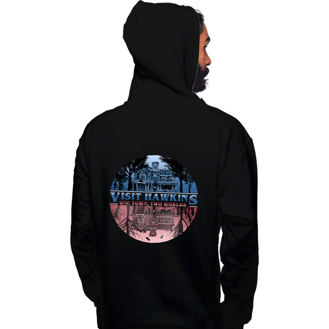 Daily_Deal_Shirts Pullover Hoodies, Unisex / Small / Black Two Worlds