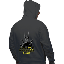 Load image into Gallery viewer, Shirts Pullover Hoodies, Unisex / Small / Charcoal Mordor&#39;s Army
