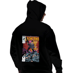 Daily_Deal_Shirts Pullover Hoodies, Unisex / Small / Black Montana Comics