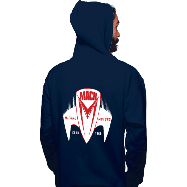 Daily_Deal_Shirts Pullover Hoodies, Unisex / Small / Navy Mach 5 Mifune Motors