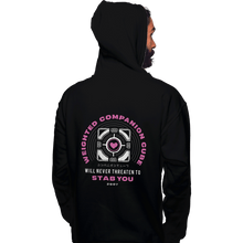 Load image into Gallery viewer, Shirts Pullover Hoodies, Unisex / Small / Black Companion Cube Emblem
