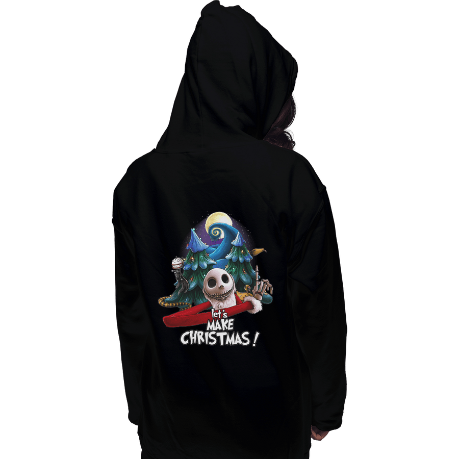 Shirts Zippered Hoodies, Unisex / Small / Black Let's Make Christmas