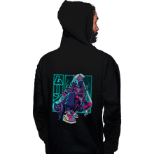 Load image into Gallery viewer, Daily_Deal_Shirts Pullover Hoodies, Unisex / Small / Black Neon Waxing Moon
