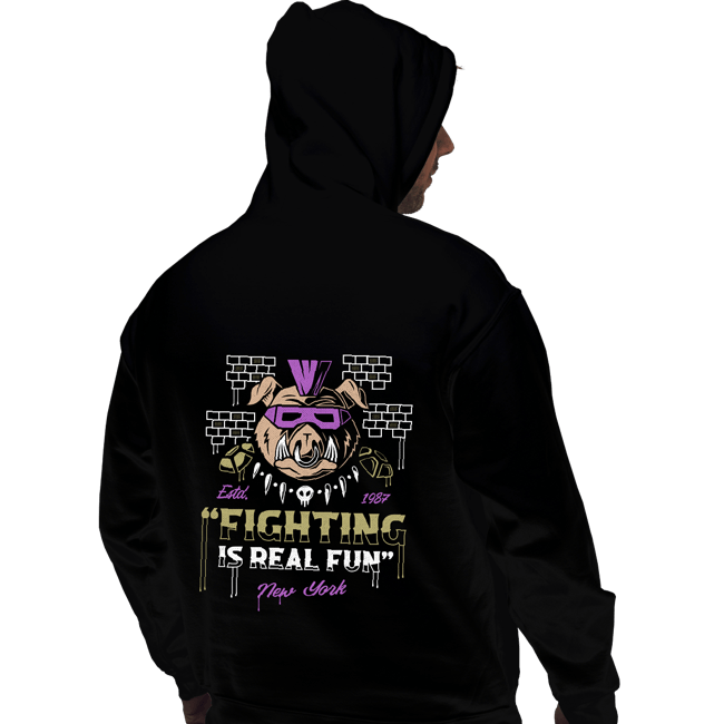 Shirts Pullover Hoodies, Unisex / Small / Black New York Punk Pig