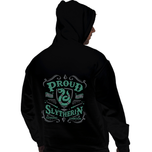 Shirts Pullover Hoodies, Unisex / Small / Black Proud to be a Slytherin