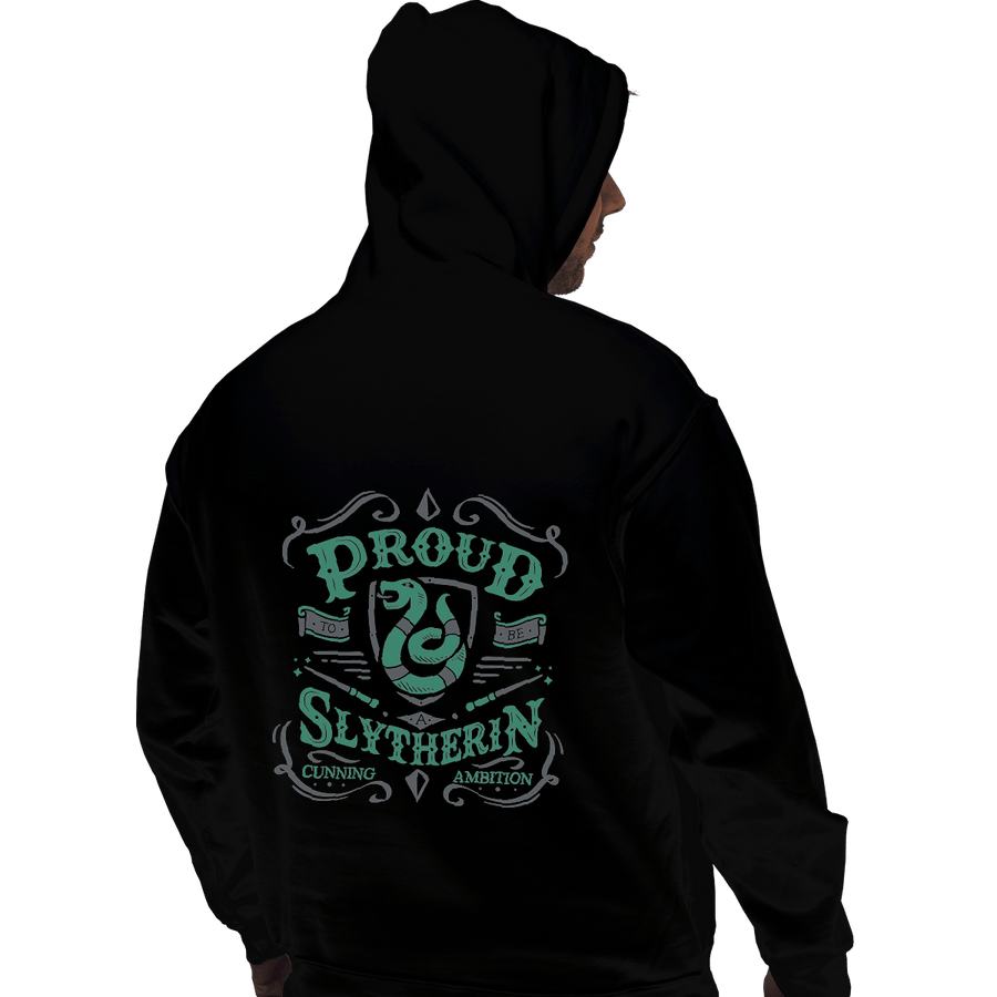 Shirts Pullover Hoodies, Unisex / Small / Black Proud to be a Slytherin