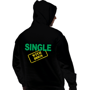 Daily_Deal_Shirts Pullover Hoodies, Unisex / Small / Black Single With Dogs