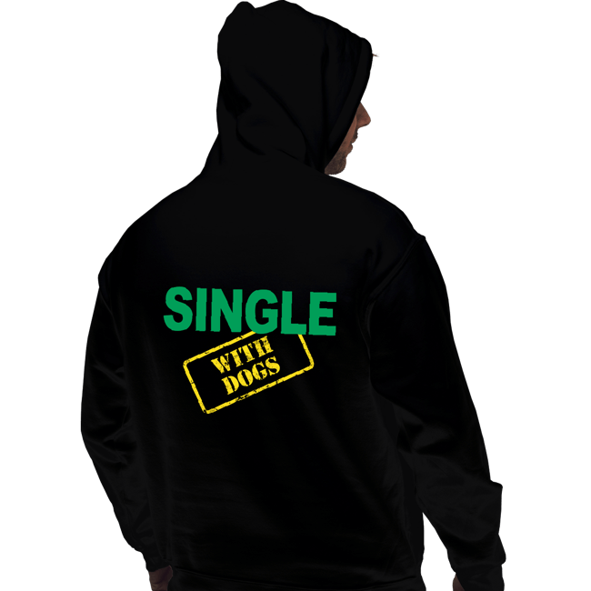 Daily_Deal_Shirts Pullover Hoodies, Unisex / Small / Black Single With Dogs